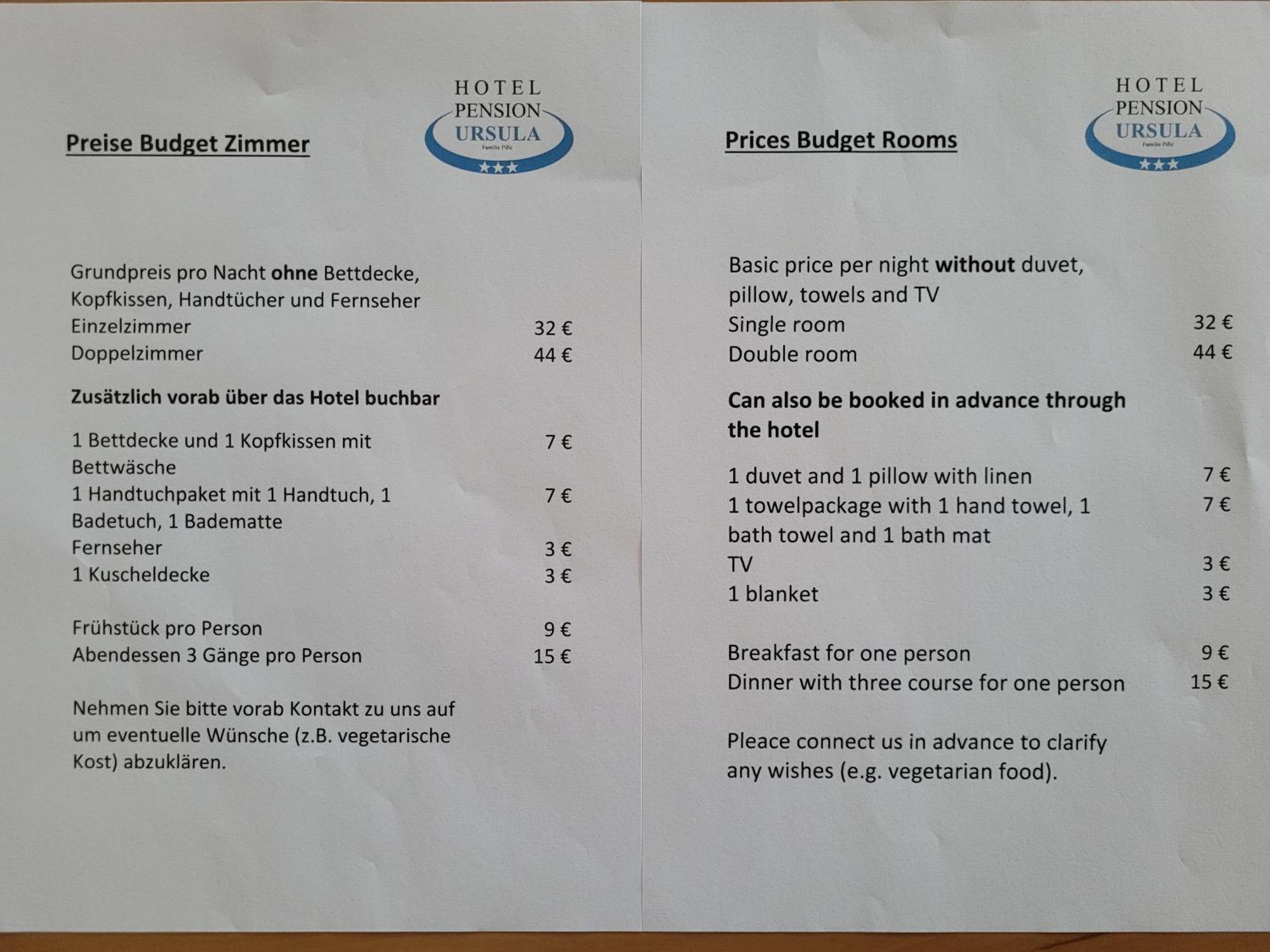 Hotel-Pension Ursula Bad Sachsa Pokoj fotografie